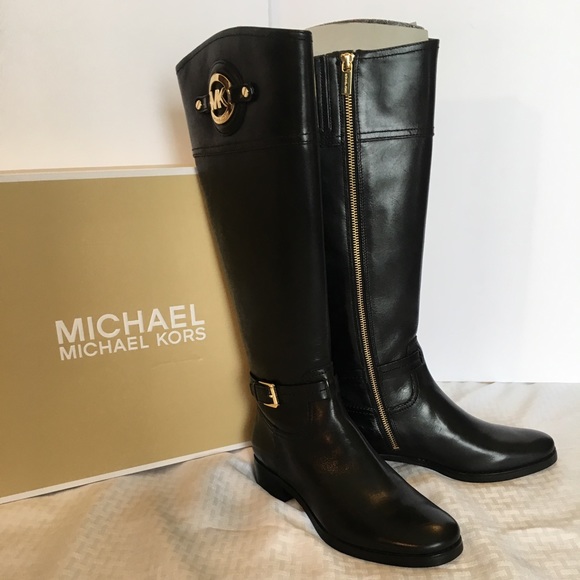 MICHAEL Michael Kors Shoes - NWT Michael Kors Stockard Boots Black size 8